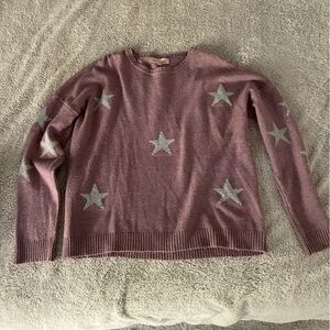 Philosophy Mauve Star Sweater